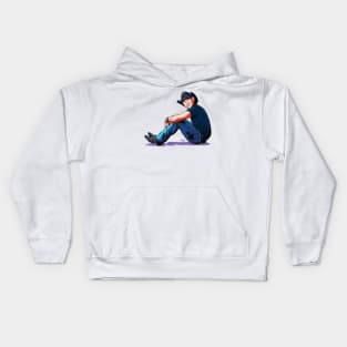 Keith Anderson - An illustration by Paul Cemmick Kids Hoodie